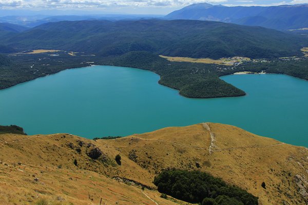 A photo of Lake Rotoiti from Pourangahau (Mt Robert)
